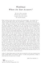 Wombman cover - back